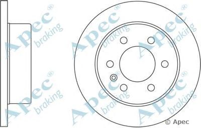 APEC BRAKING dsk2449 -  Тормозной диск